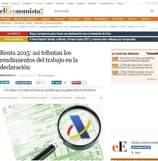 Renta 2015: así tributan los rendimientos del trabajo en la declaración ...